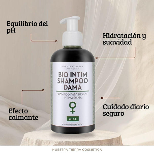 Shampoo Orgánico para Higiene Íntima con Aceites Esenciales Biológicos-250ml