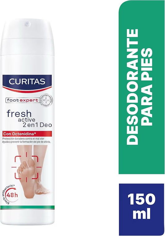 Desodorante para pies en Spray con Octenidina que protege tus pies contra el mal olor por hasta 48 horas