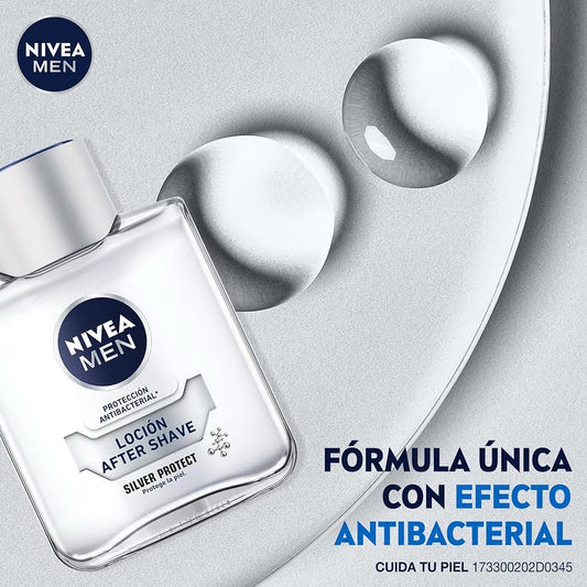 Loción-Antibacterial con Iones de Plata Después Afeitado con Manzanilla y Pro Vitamina B5