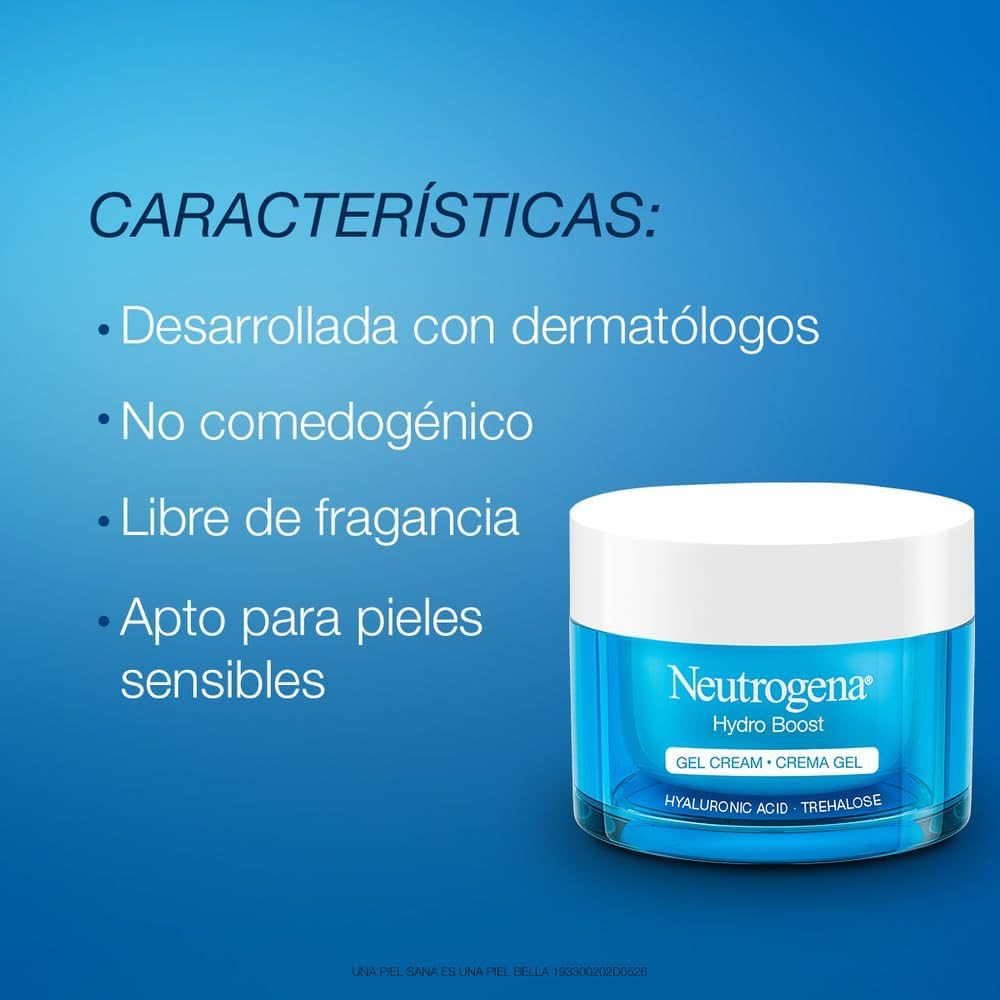 Crema Hidratante Facial en Gel Hydro Boost sin fragancia Ácido Hialurónico 50 ml