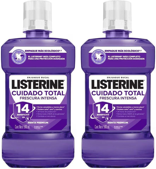 Listerine Enjuague Bucal Listerine Cuidado Total Zero Alcohol 500 ml