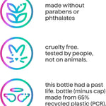 Gel de Baño para Hombres Corporal, Glacier + Granite , sin parabenos ni Sulfatos, 18 fl oz