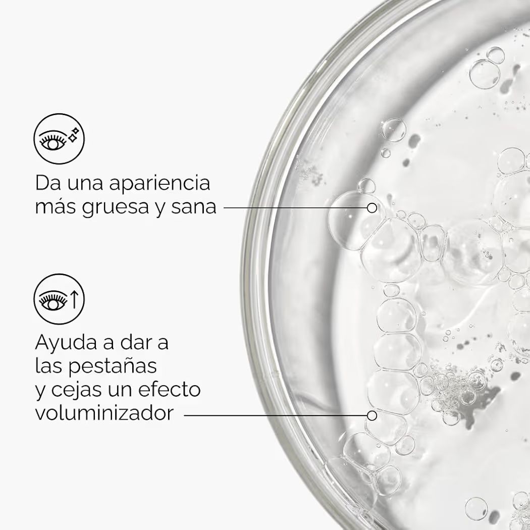 Suero para Pestañas y Cejas Fórmula con péptidos para más gruesor y con más densidad,