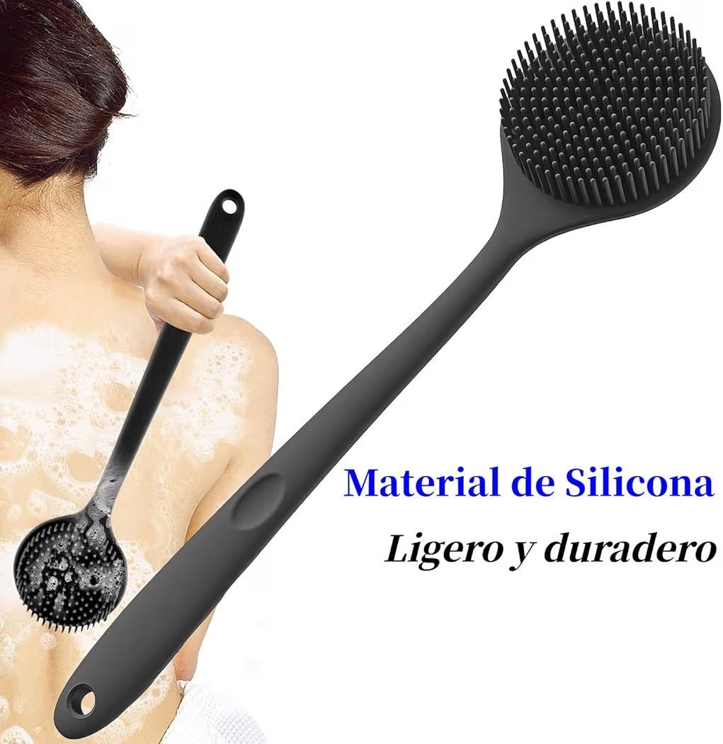 Cepillo de Baño para Hombres y Mujeres con Mango Largo para Masaje y Exfoliación de piel