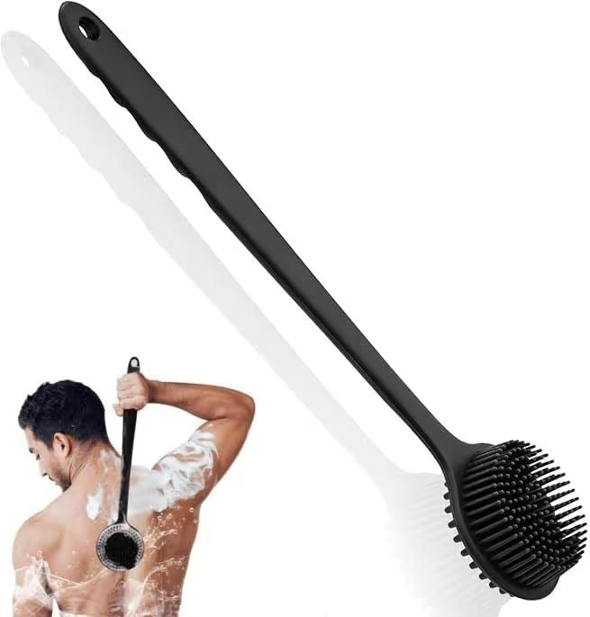 Cepillo de Baño para Hombres y Mujeres con Mango Largo para Masaje y Exfoliación de piel