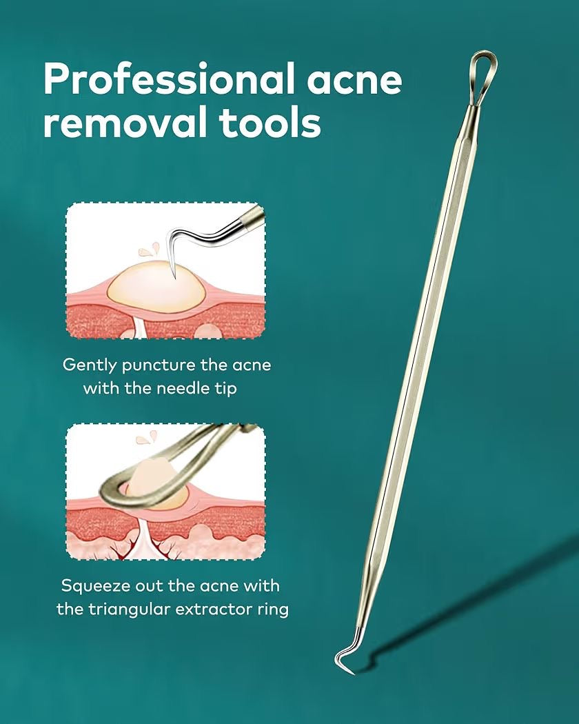 kit de manicura de acero inoxidable, estuche de viaje de cuero