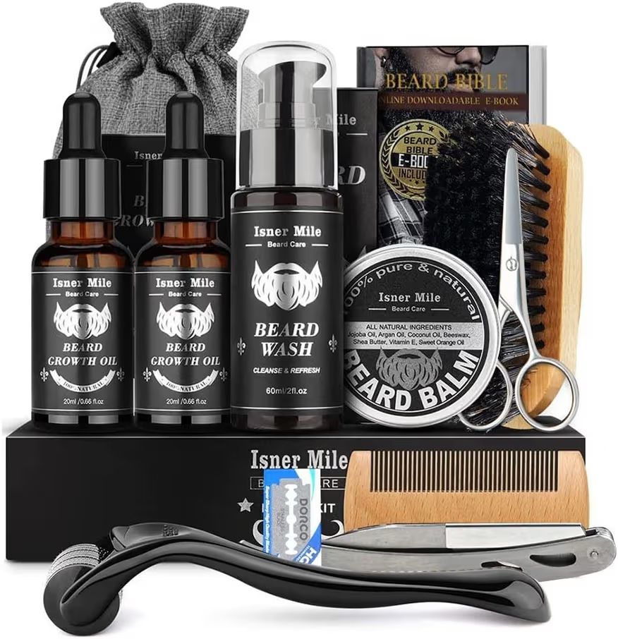 Cuidado de Barba kit Equipado Mejor Regalo Perfecto Originales para Hombre o Papa