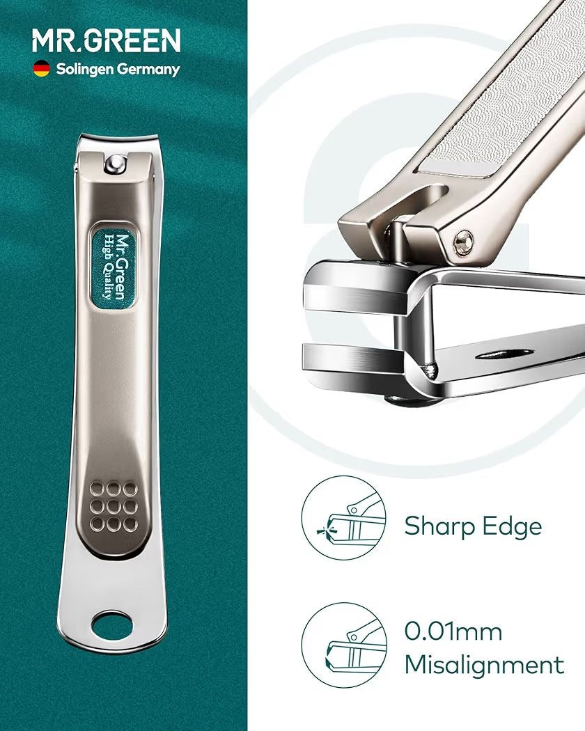 kit de manicura de acero inoxidable, estuche de viaje de cuero