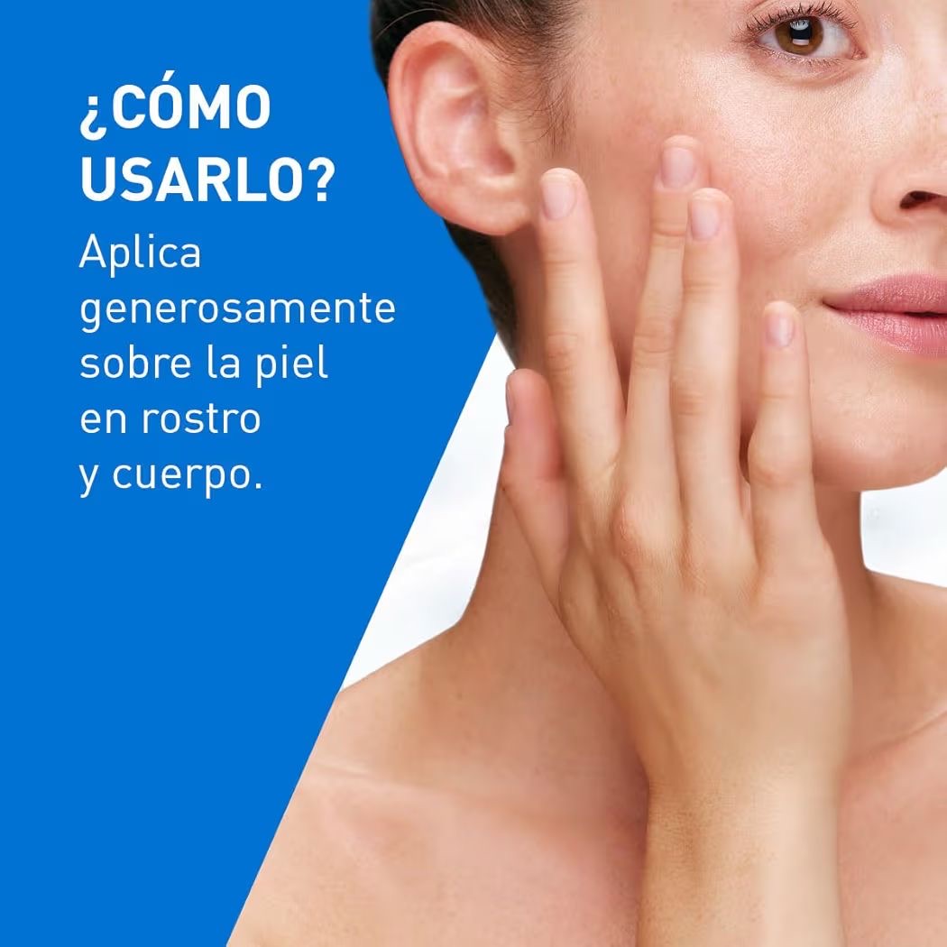 CeraVe Crema Hidratante Diaria de Rostro y Cuerpo para Piel Seca 454gr
