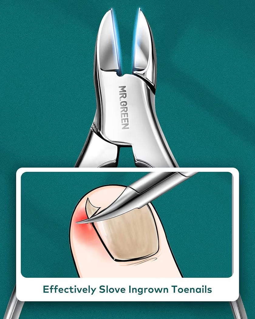 kit de manicura de acero inoxidable, estuche de viaje de cuero