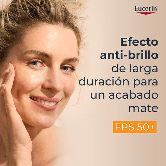 Protector solar facial efecto mate Oil Control , control brillo 12h con antioxidantes