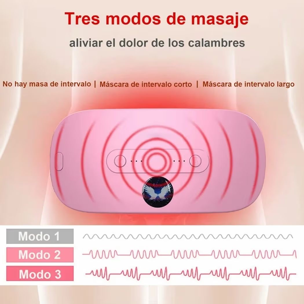 Almohadilla térmica menstrual recargable, Ideal para aliviar el dolor de vientre de mujeres y niñas