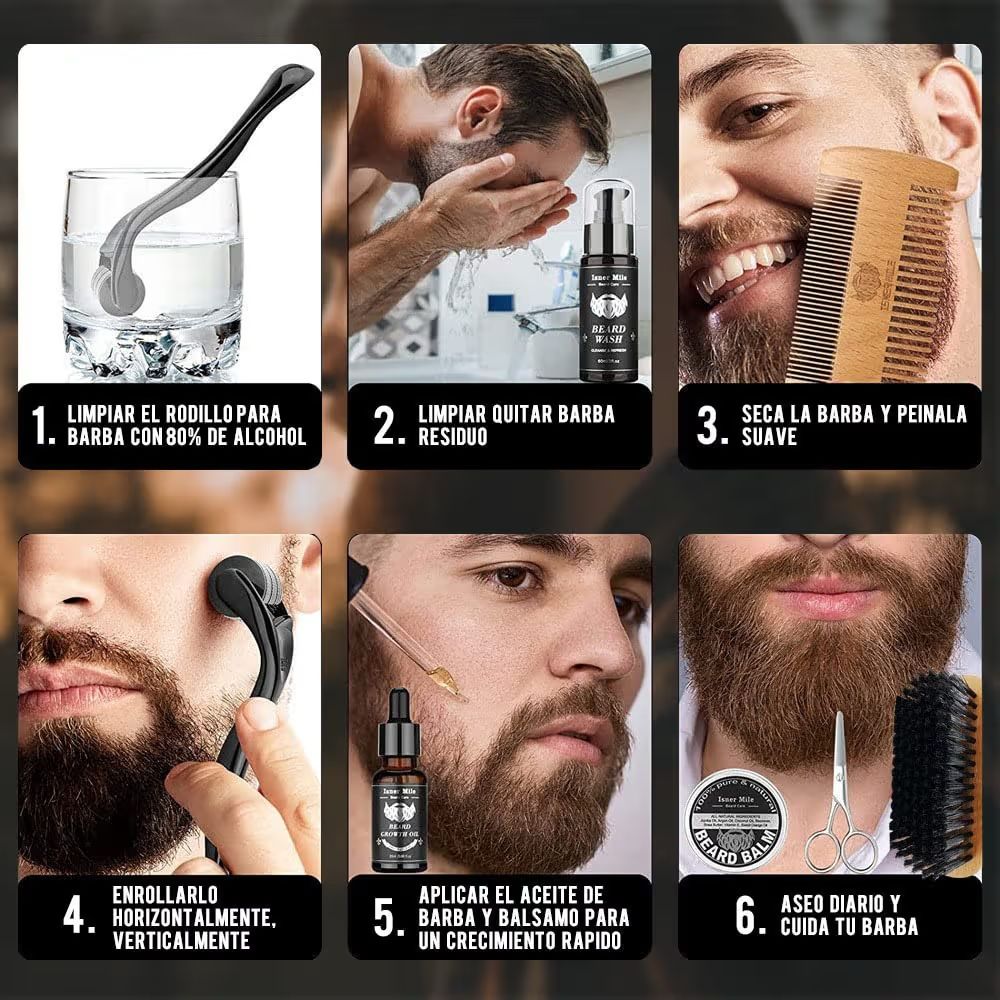 Cuidado de Barba kit Equipado Mejor Regalo Perfecto Originales para Hombre o Papa