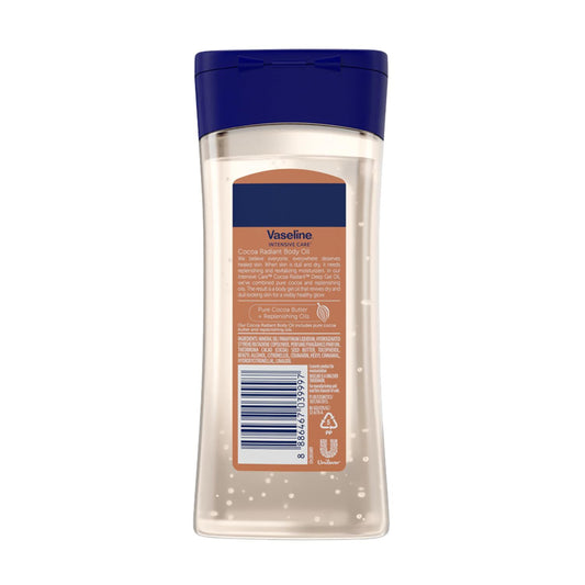 Aceite Corporal Cocoa Radiant, Hidratación Profunda con Brillo Natural, Enriquecido con Cacao Puro