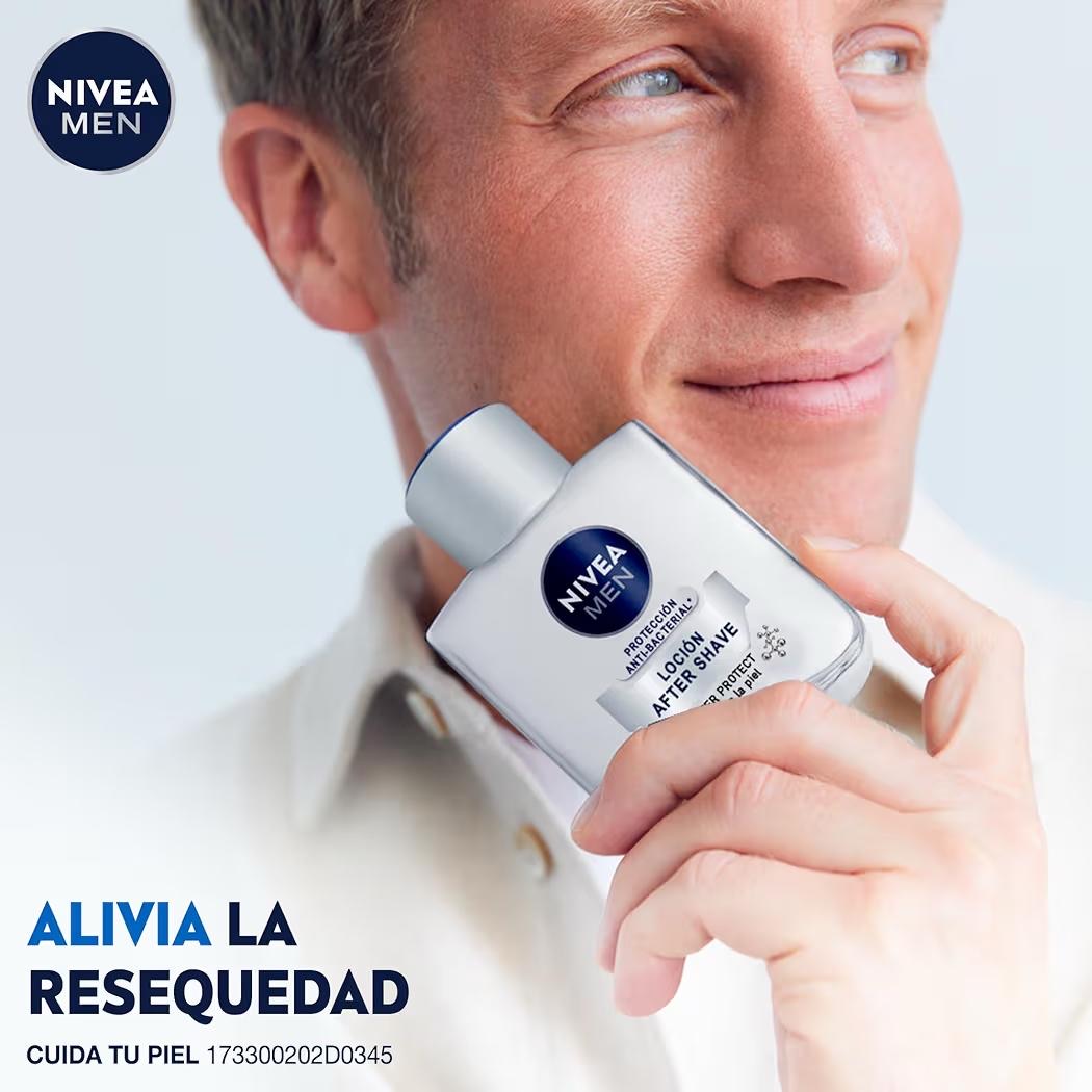 Loción-Antibacterial con Iones de Plata Después Afeitado con Manzanilla y Pro Vitamina B5