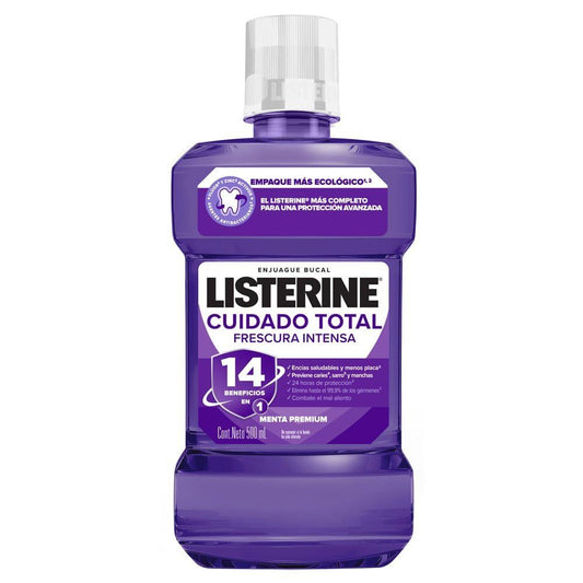 Listerine Enjuague Bucal Listerine Cuidado Total Zero Alcohol 500 ml