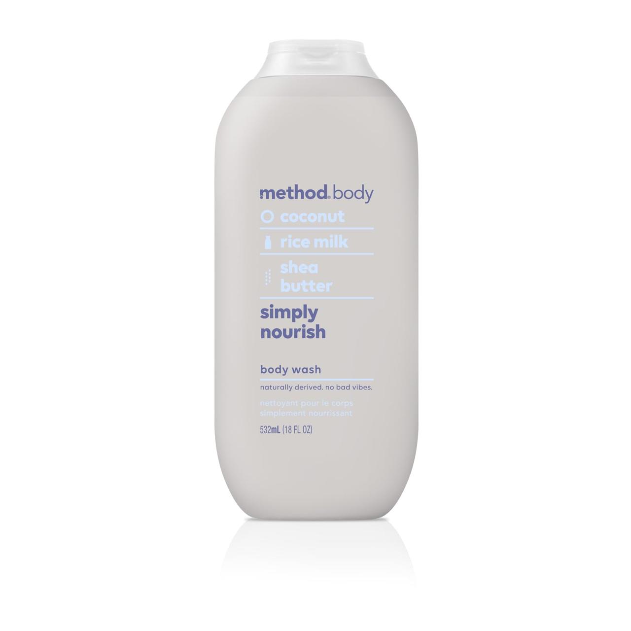 Gel de Baño (Todo el Cuerpo)para Hombres Corporal, Simply Nourish, sin parabenos ni Sulfatos, 18 oz