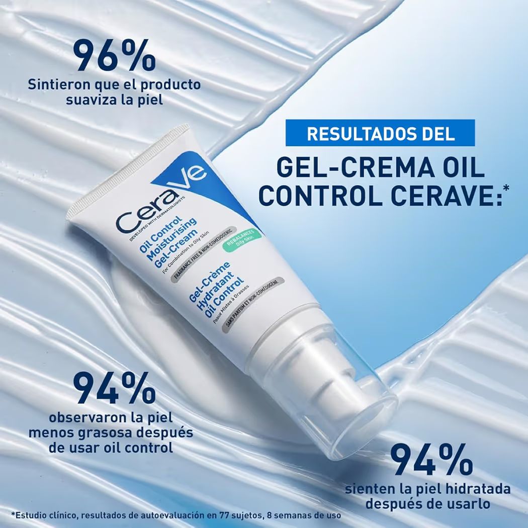 CeraVe Oil Control Gel-Crema Hidratante I Control de Brillo & Hidratación Facial