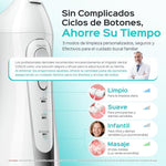 irrigador bucal profesional: ideal para ortodoncia, brackets y encías sensibles, portátil recargable para viajes rutina familiar
