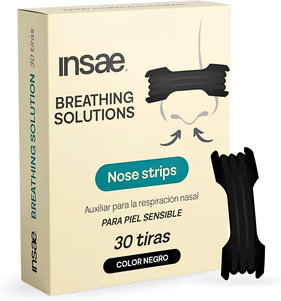 Tiras Nasales Antirronquidos - Alivio Instantáneo de Congestión Nasal - Ayudan con la Respiración y Ronquidos - Mejora la Oxigenación - Uso deportivo