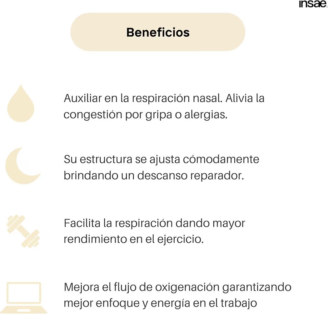 Tiras Nasales Antirronquidos - Alivio Instantáneo de Congestión Nasal - Ayudan con la Respiración y Ronquidos - Mejora la Oxigenación - Uso deportivo