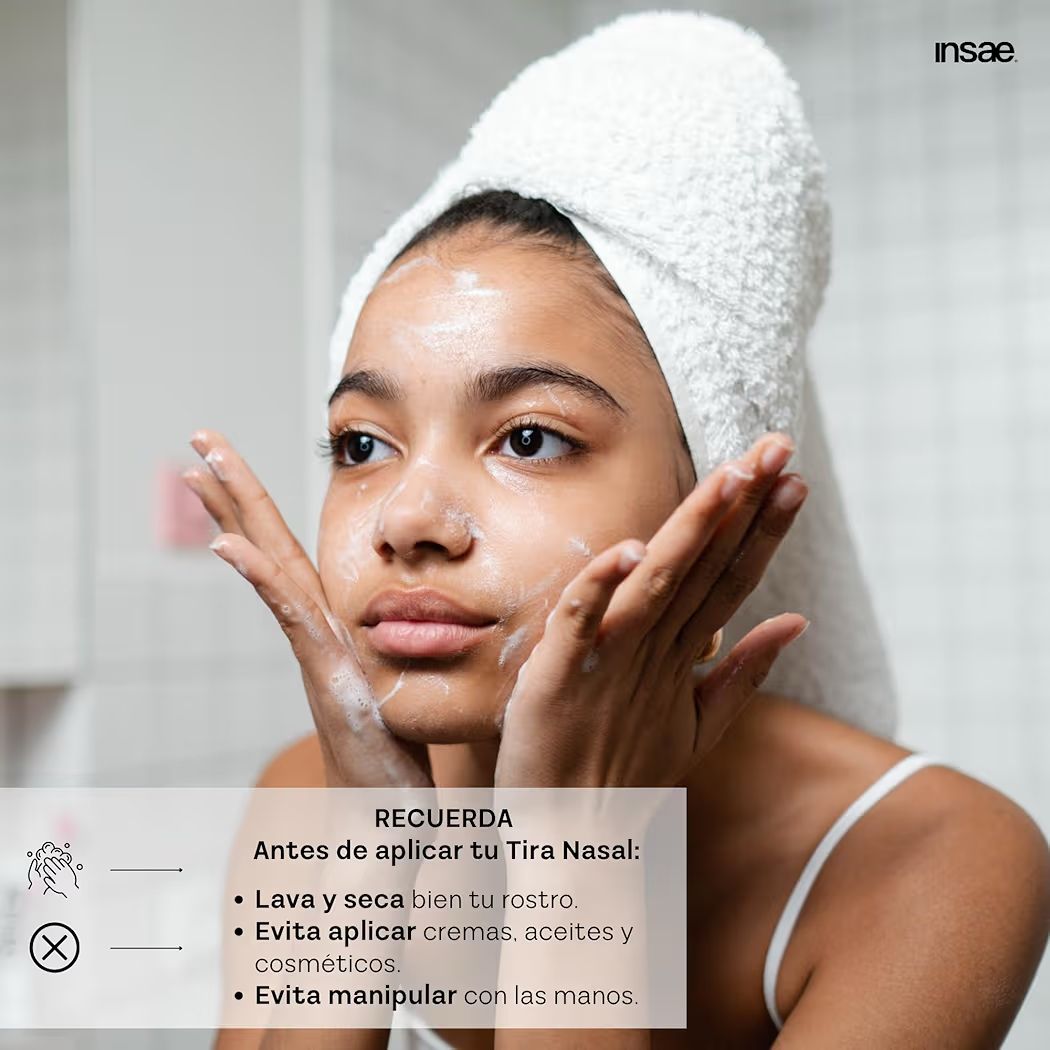 Tiras Nasales Antirronquidos - Alivio Instantáneo de Congestión Nasal - Ayudan con la Respiración y Ronquidos - Mejora la Oxigenación - Uso deportivo