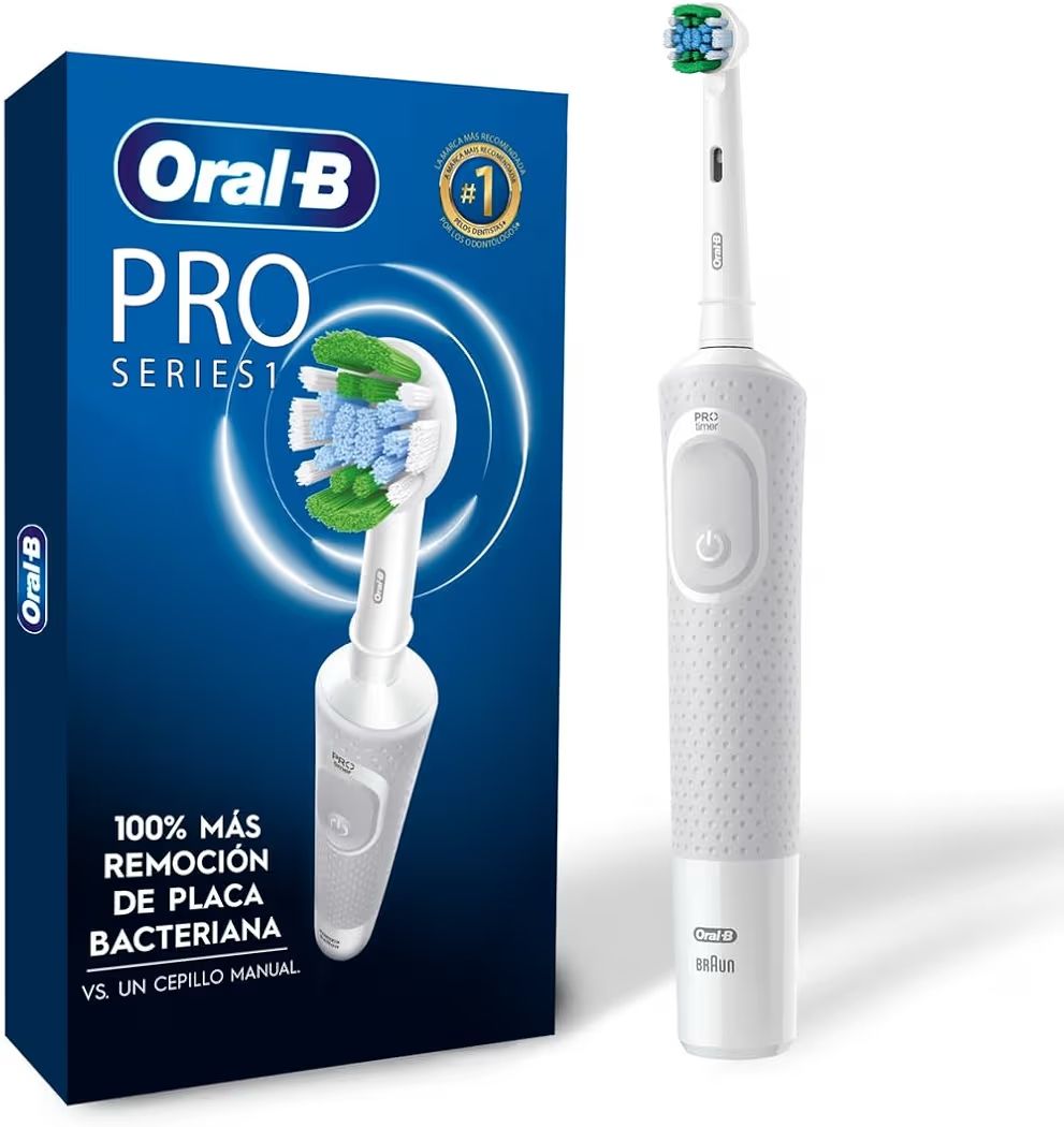 Oral-B Cepillo Eléctrico PRO Series 1, 100% Más Remoción de Placa