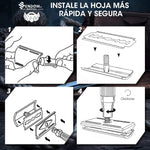 Afeitadora,Maquinilla de Afeitar,Clasica Rastrillo para Afeitar Hombre de Doble Filo con Stainless Steel Razor Shaver con Espejo Interior