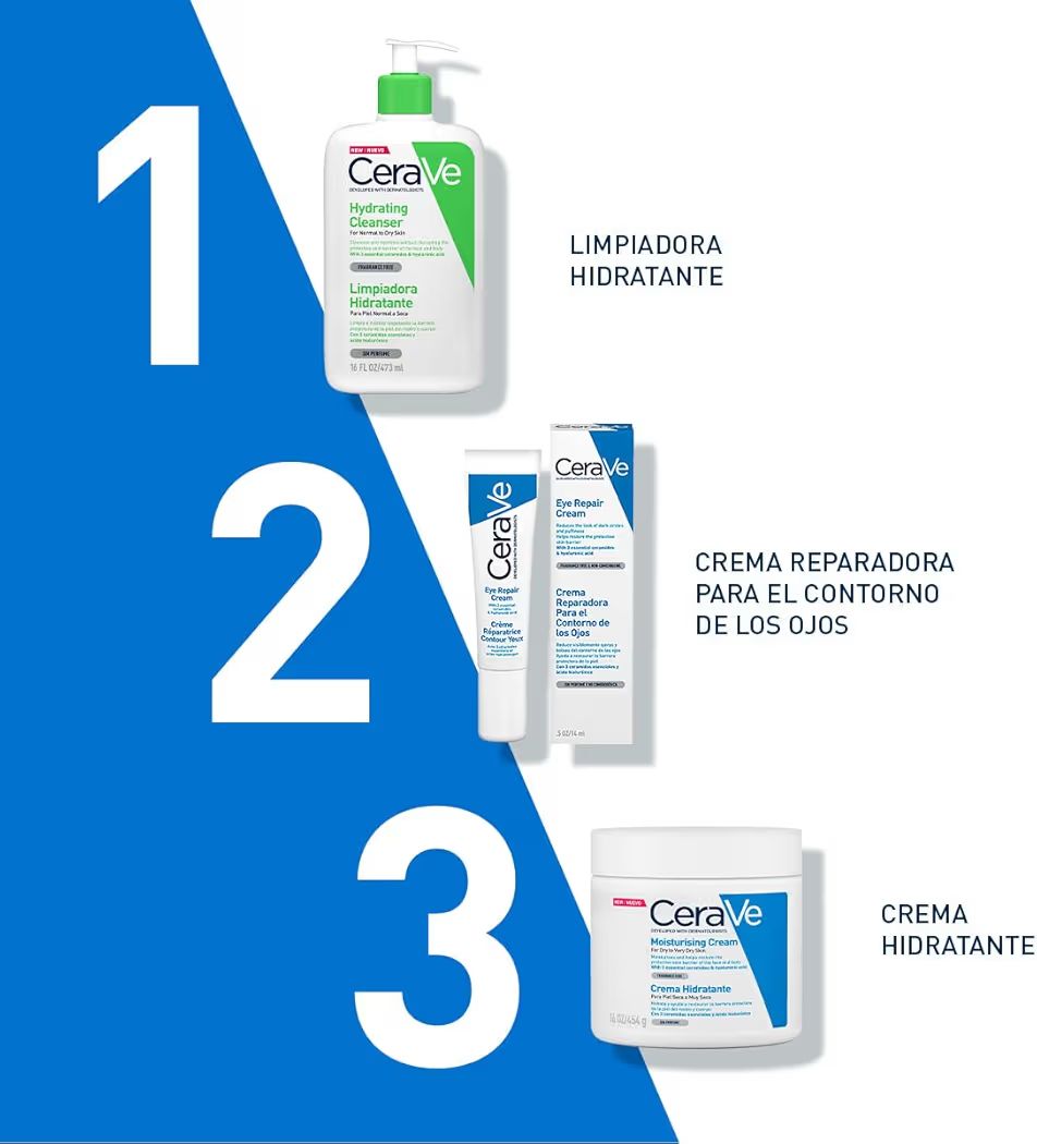 CeraVe Crema Hidratante Diaria de Rostro y Cuerpo para Piel Seca 454gr
