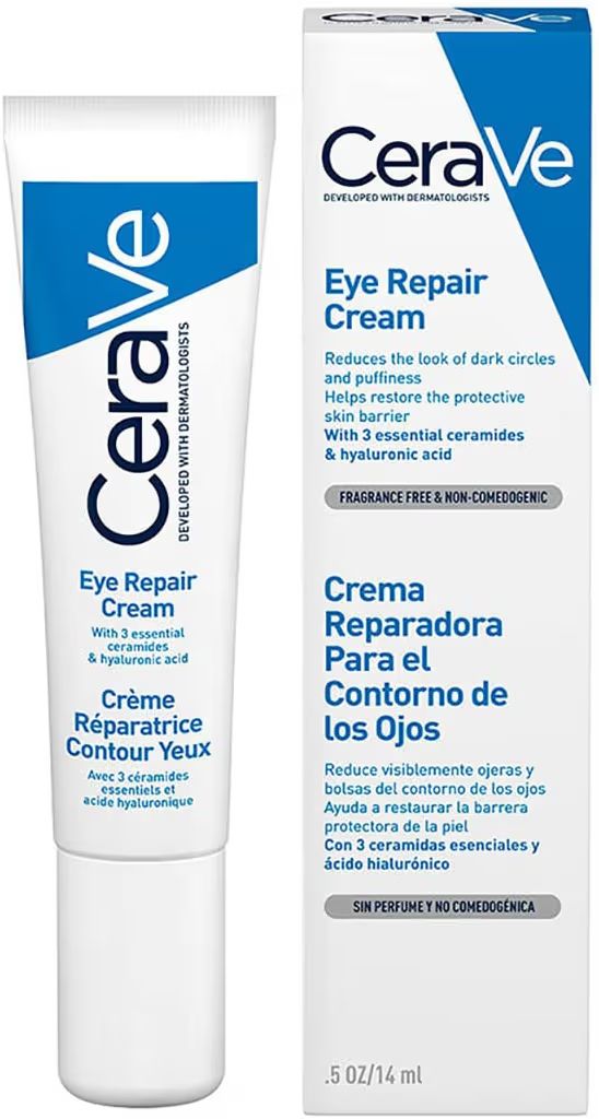 CeraVe Crema Reparadora para Contorno de Ojos, Bolsas y Ojeras 14gr