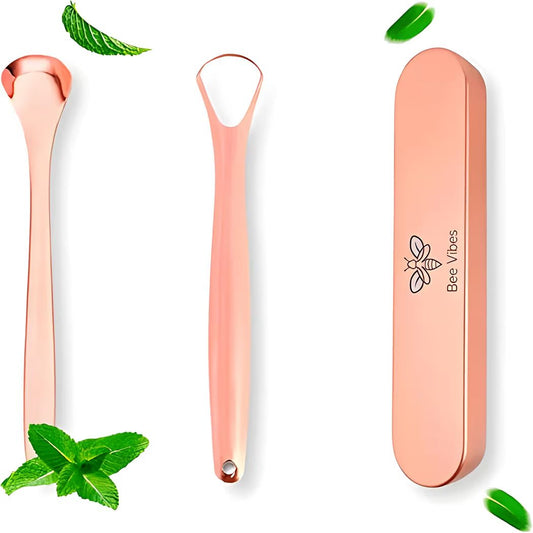 Limpiador de Lengua Acero Inoxidable y combate  el mal aliento