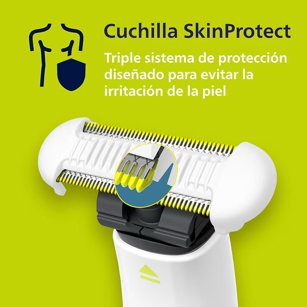 Rasuradora para las zonas íntimas y axilas, para hombre y mujer,Skin Protect contra cortes y rasguño