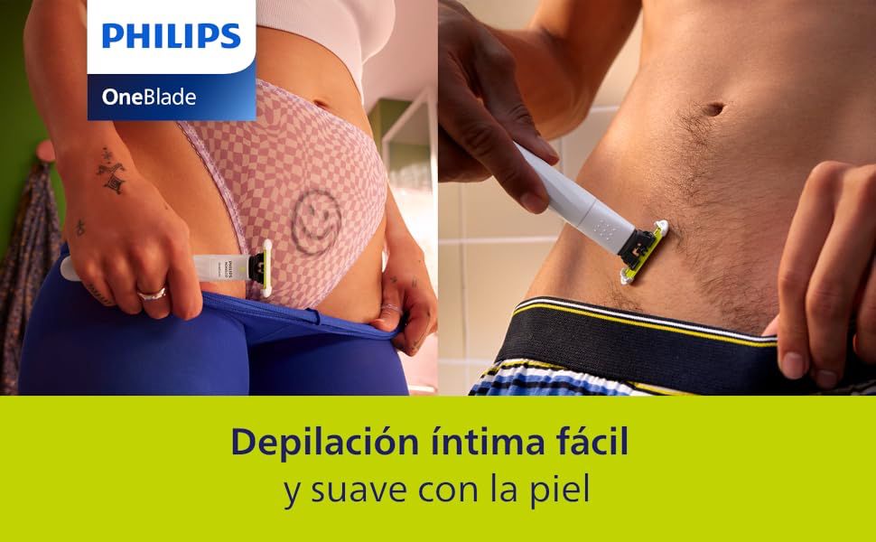 Rasuradora para las zonas íntimas y axilas, para hombre y mujer,Skin Protect contra cortes y rasguño