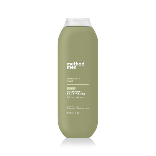 2-in-1 Shampoo - Condtioner, Juniper + Sage, 14 Oz
