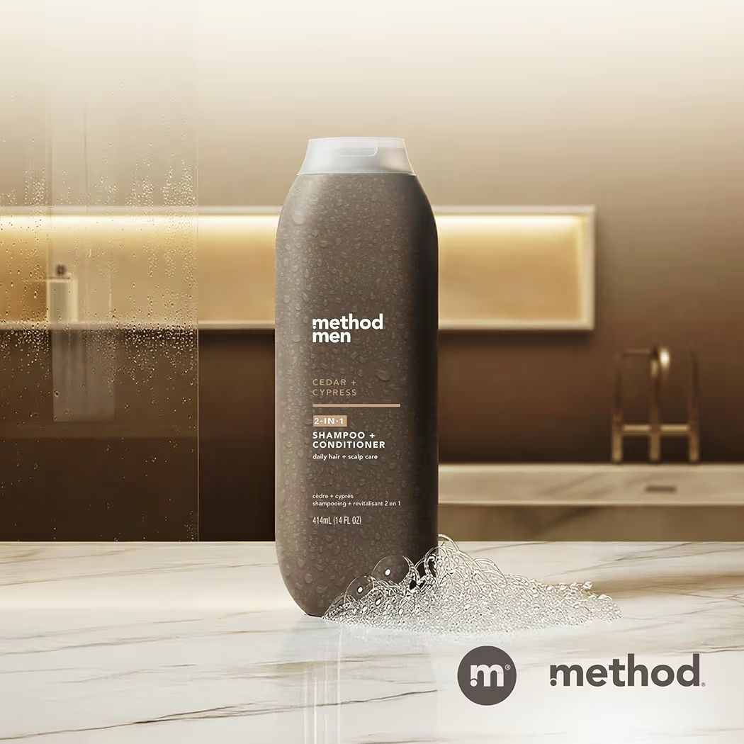 2-in-1 Shampoo - Condtioner, Cedar + Cypress, Paraben and Phthalate Free, 14 fl oz