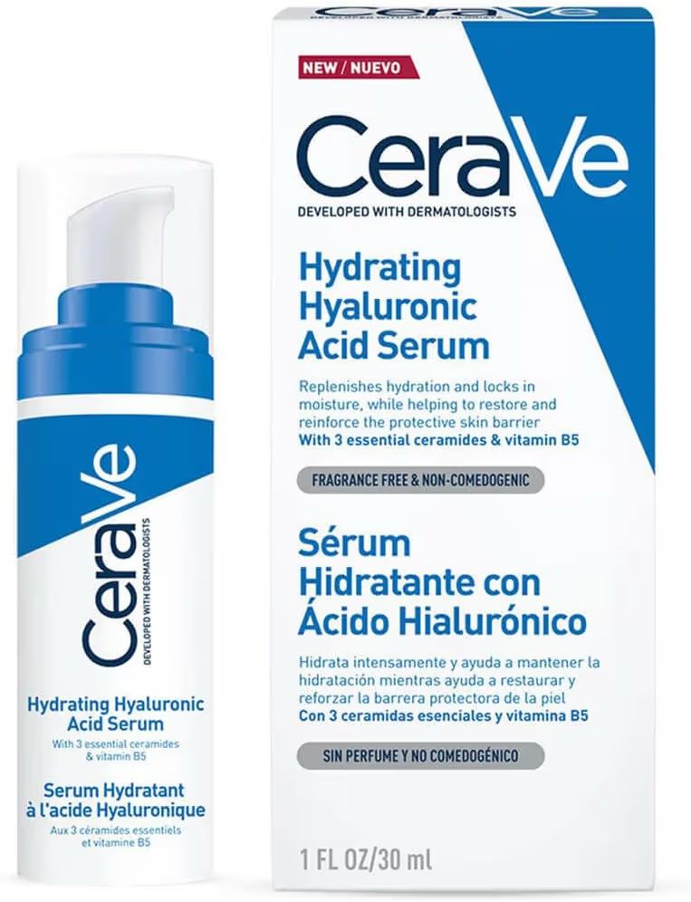 CeraVe Sérum Hidratante con Ácido Hialurónico 30ml | Hidratante facial para todo tipo de piel