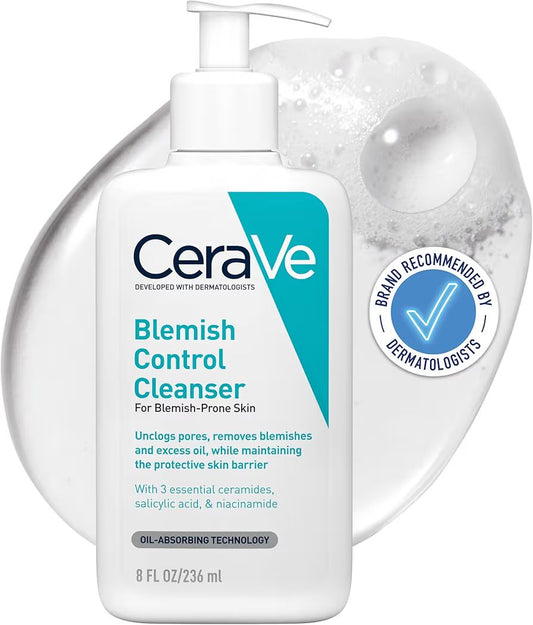 Cerave Limpiador Control Imperfecciones Piel con Tendencia al Acné 236ml | 8oz